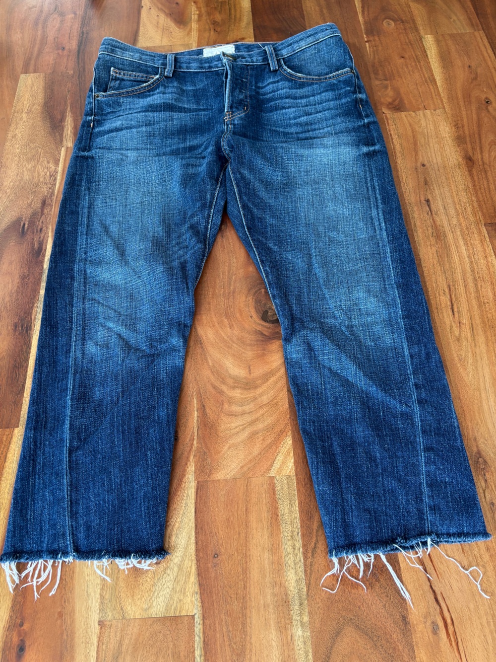 Current/Elliott Frayed Hem Crop Jeans - Size 26